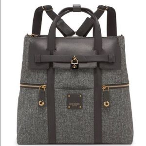 Henri Bendel Jetsetter Canvas Tweed Backpack